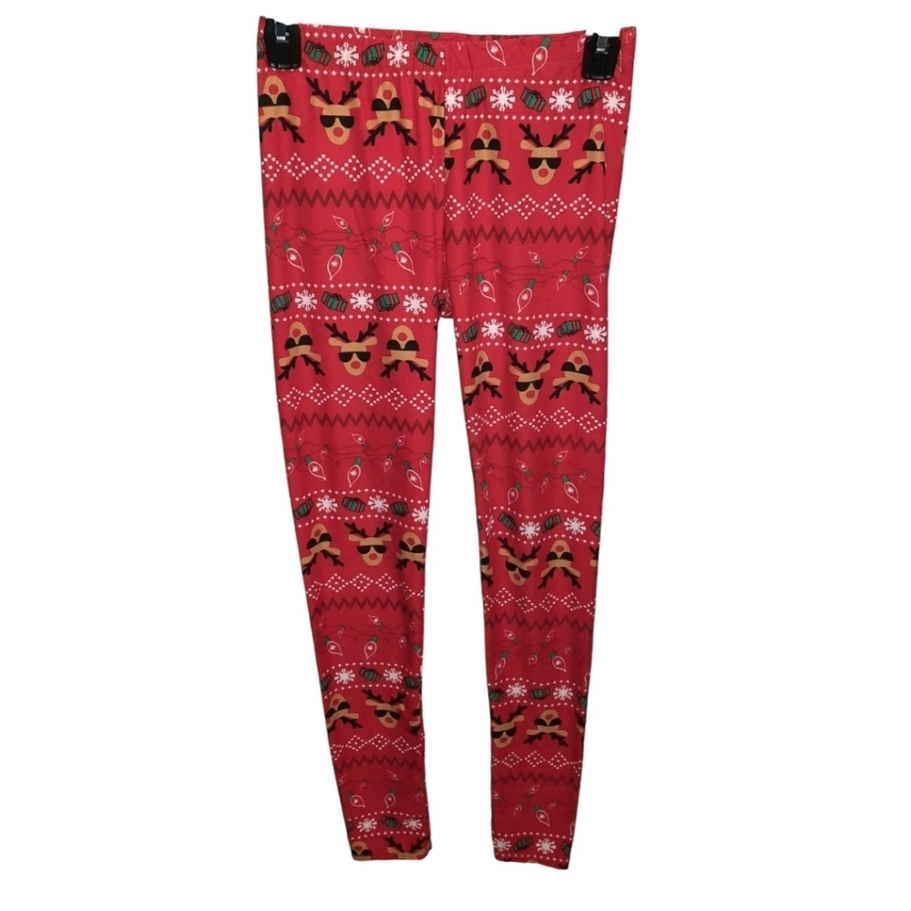 Just One Girl's Christmas Leggings Medium